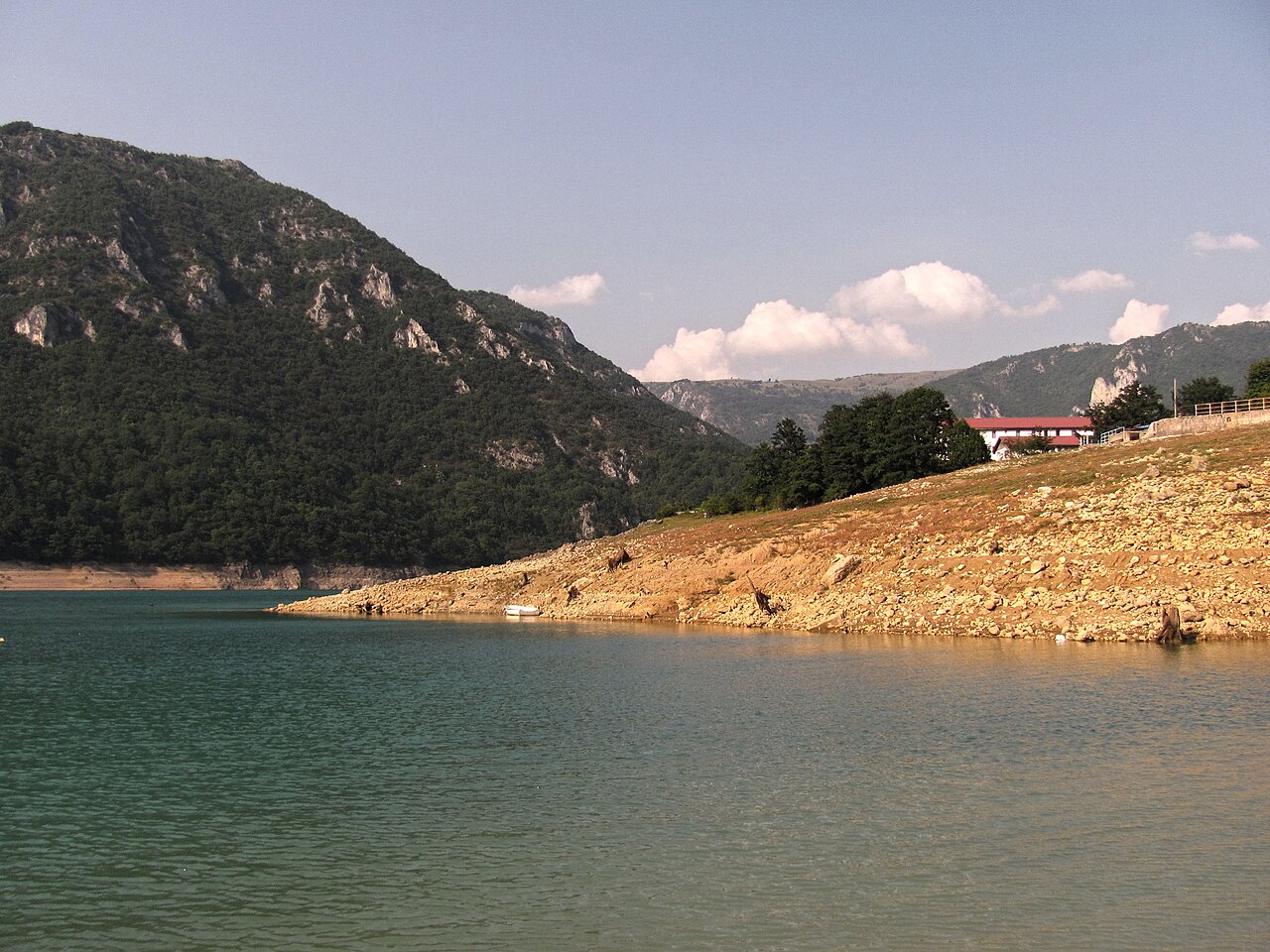 Kayak the Flooded Canyon of Lake Piva in Plužine, Montenegro