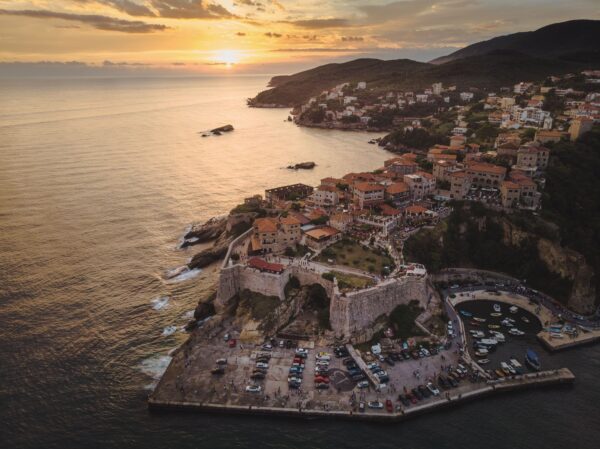 Ulcinj Castle During Sunset