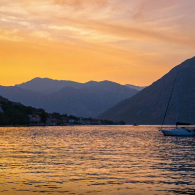 Montenegro Experience 3 Sunset In Kotor Bay, Montenegro